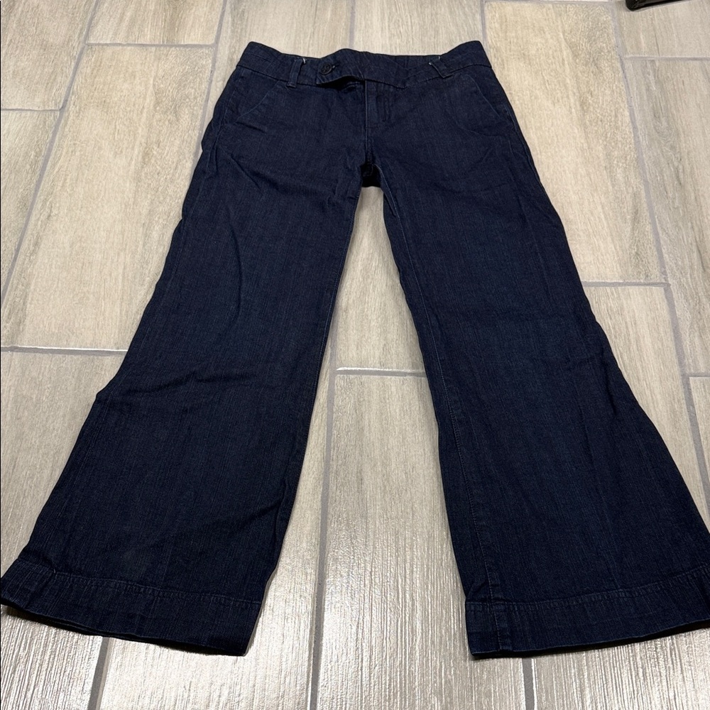 Tory Burch Navy Flare Jeans